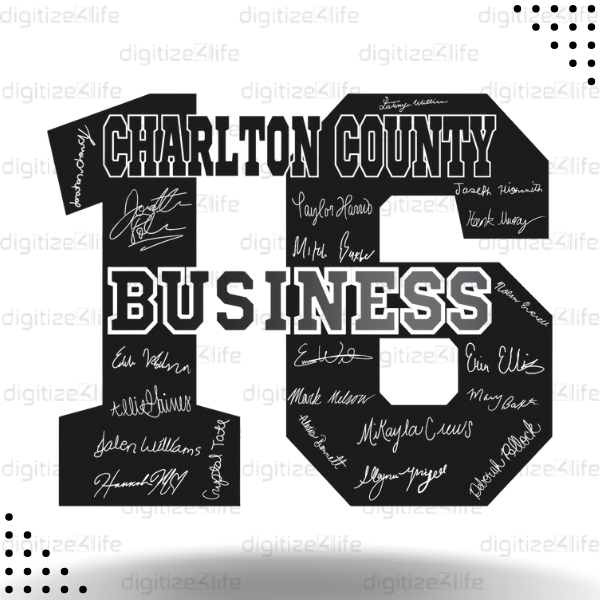 16 Charlton County Vector Design