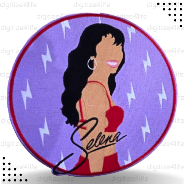 Selena Girl Embroidered Patch